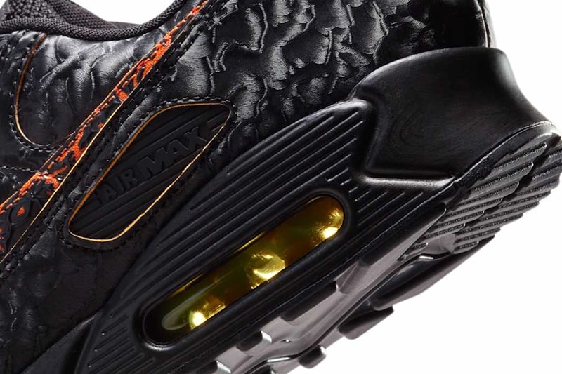 Nike Air Max 90 "Volcano" HF3248-001 Release Info Black/Black-Magma Orange February 2025