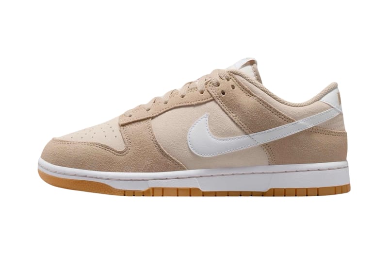 Nike Builds The Dunk Low "Pale Ivory/White" With Suede Uppers