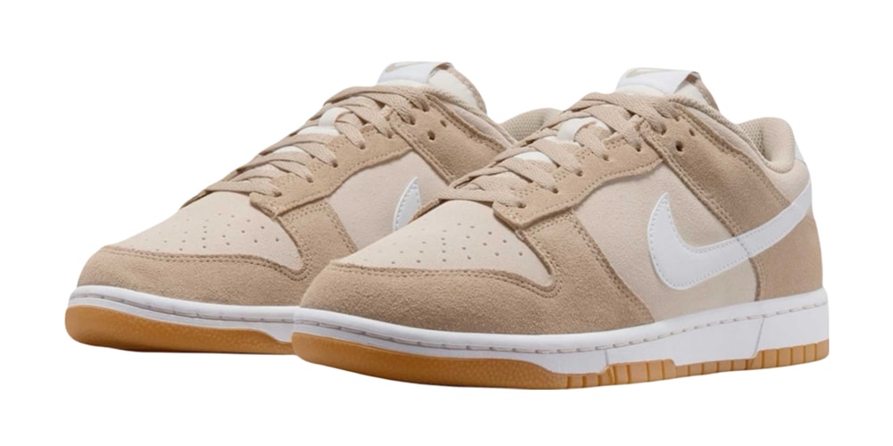 Nike Builds The Dunk Low "Pale Ivory/White" With Suede Uppers