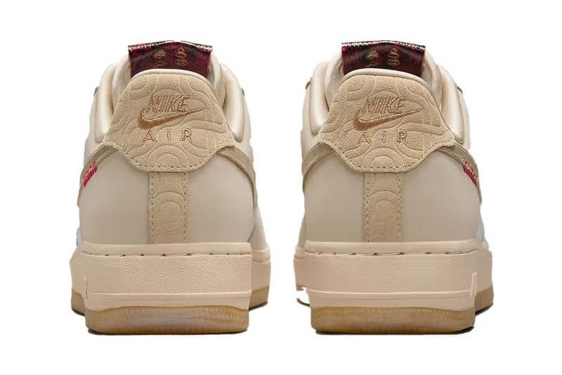 Nike Air Force 1 Low "Year of the Snake" AF1 HV5990-172 white sail light brown swoosh low top