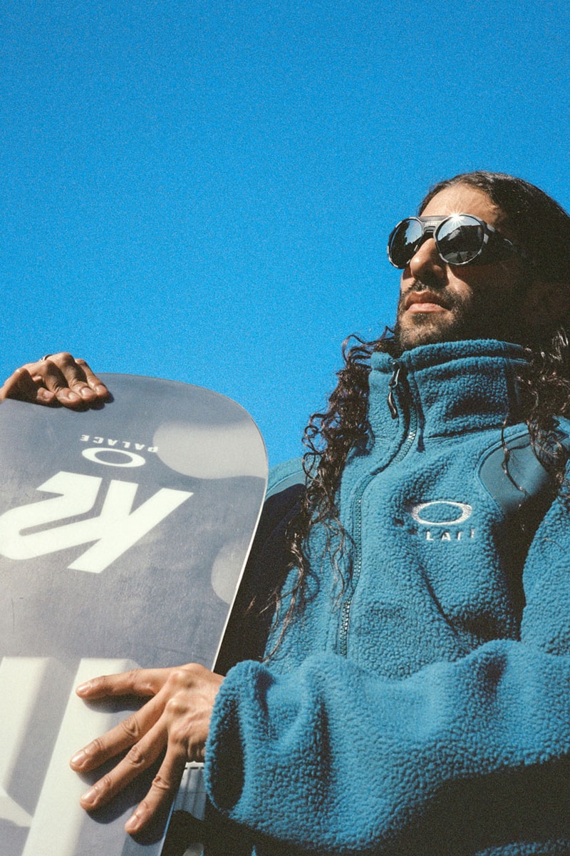 Palace Shreds With Oakley on First-Ever Snowboard-Specific Drop release info jacket puffa puffer day cloud mesh snowpants sneaker boot footwear k2 snow board ski sports fleece goggles eyewear clifden sunglasses 