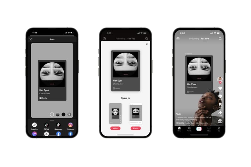 Новая функция TikTok позволяет делиться музыкой из Spotify и Apple Music
