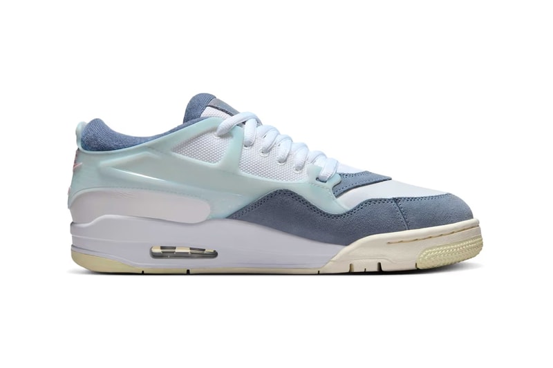 Official Look at the Air Jordan 4 RM "Diffused Blue/Ashen Slate" White/Diffused Blue-Ashen Slate-Prism Pink-Football Grey FQ7939-101 release info jordan brand shoe basketball low top low cut