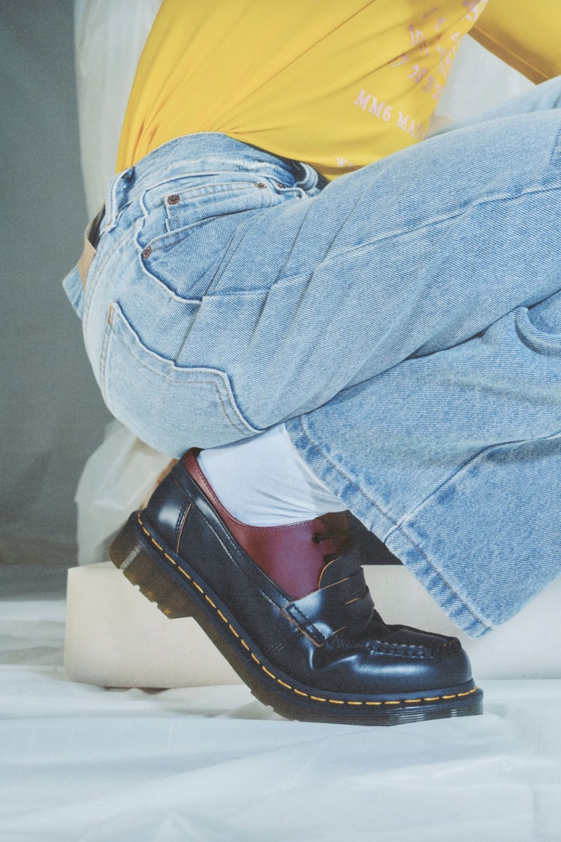 Dr. Martens x MM6 Maison Margiela FW24 Collection Release Info collaboration 1460 boot, the tall 1490 boot, the 1461 shoe, and the Penton loafer