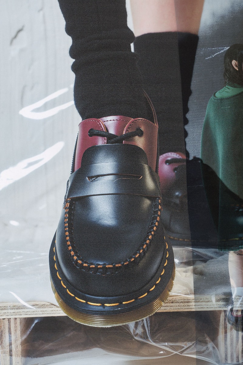 Dr. Martens x MM6 Maison Margiela FW24 Collection Release Info collaboration 1460 boot, the tall 1490 boot, the 1461 shoe, and the Penton loafer