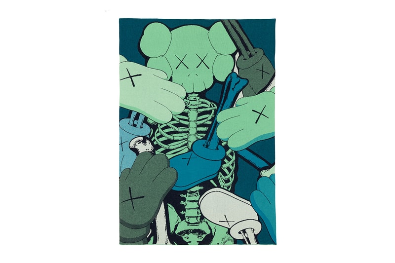 KAWS and House of Voltaire Unveil Limited-Edition Cashmere Blanket