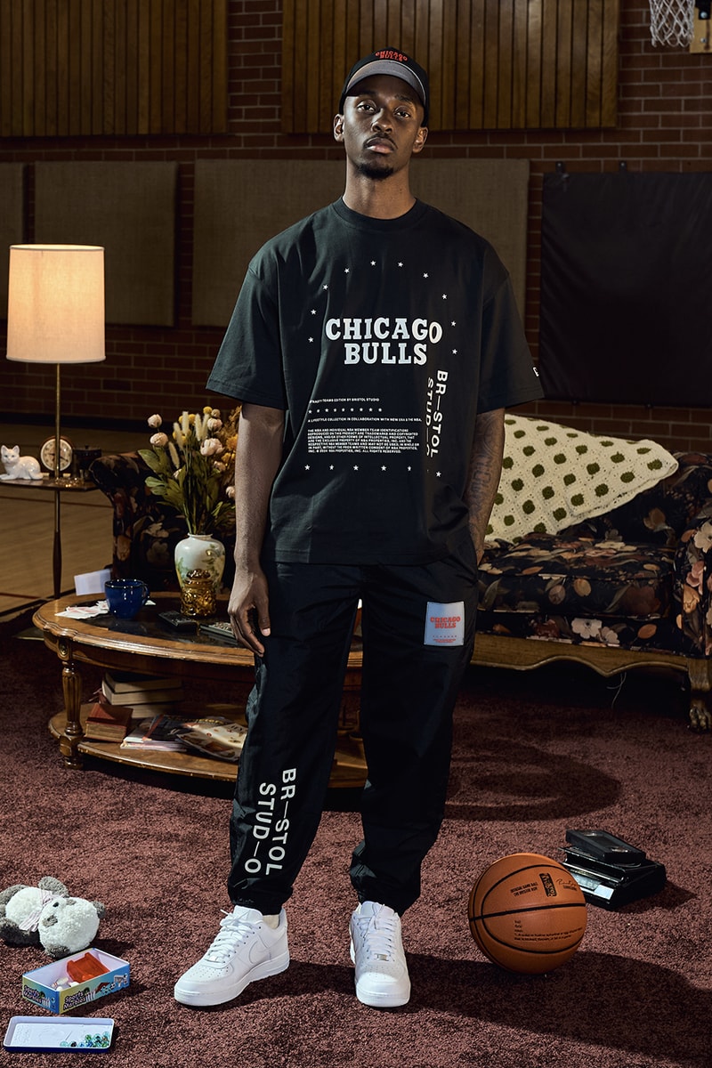 Bristol Studio Teams up With the NBA Collaboration Capsule los angeles lakers boston celtics chicago bulls san antonio spurs golden state warriors miami heat new york knicks
