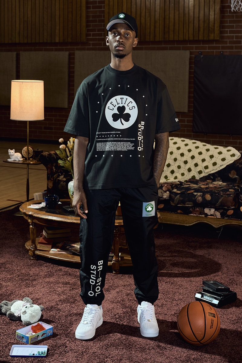 Bristol Studio Teams up With the NBA Collaboration Capsule los angeles lakers boston celtics chicago bulls san antonio spurs golden state warriors miami heat new york knicks