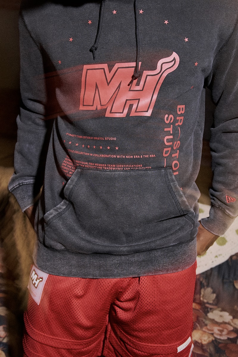 Bristol Studio Teams up With the NBA Collaboration Capsule los angeles lakers boston celtics chicago bulls san antonio spurs golden state warriors miami heat new york knicks