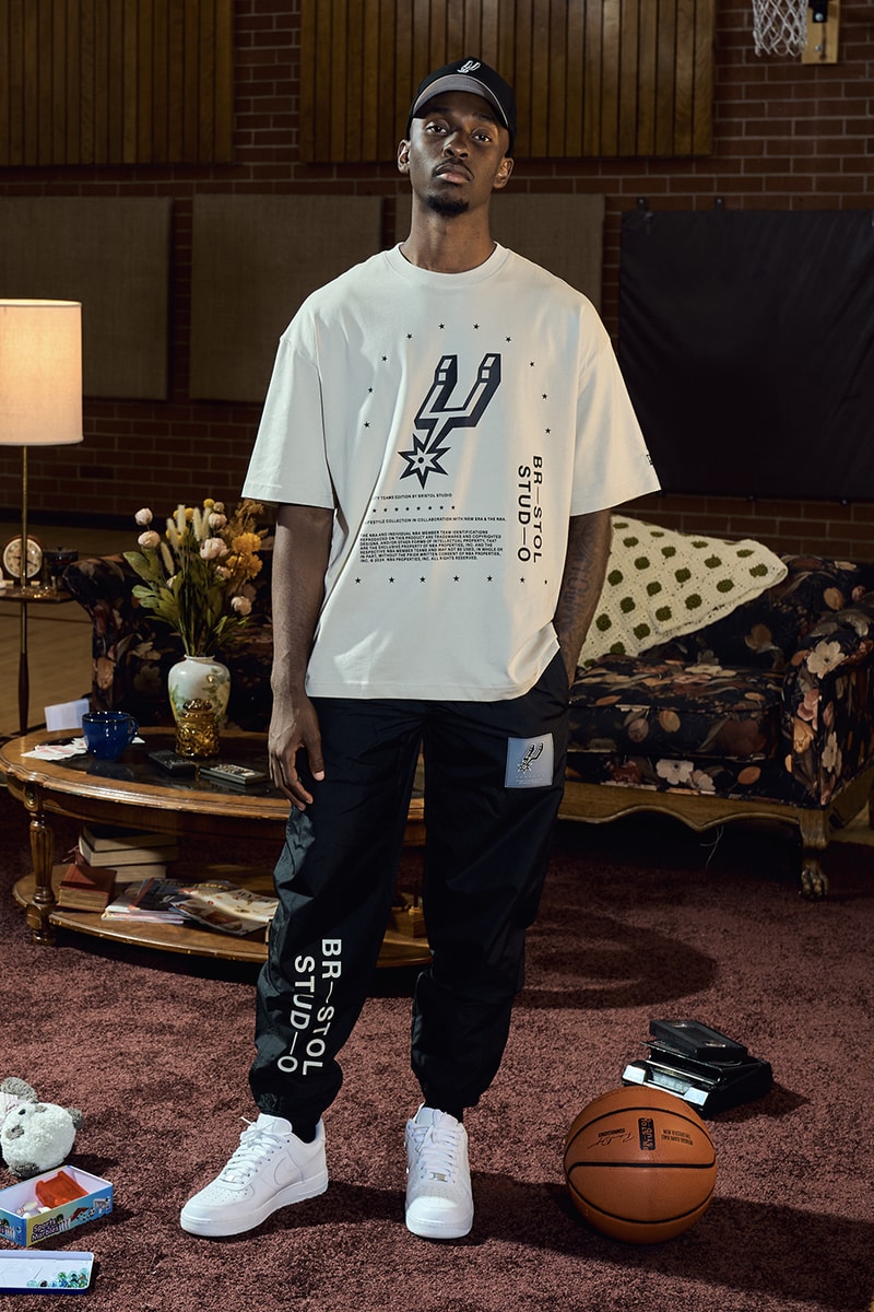 Bristol Studio Teams up With the NBA Collaboration Capsule los angeles lakers boston celtics chicago bulls san antonio spurs golden state warriors miami heat new york knicks