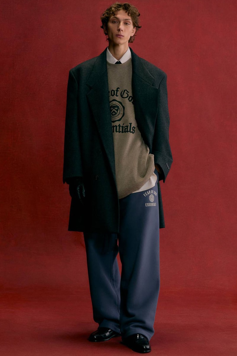 Fear of God Opens Up Its ESSENTIALS Holiday 2024 Lookbook release info collection capsule winter fall collegiate price