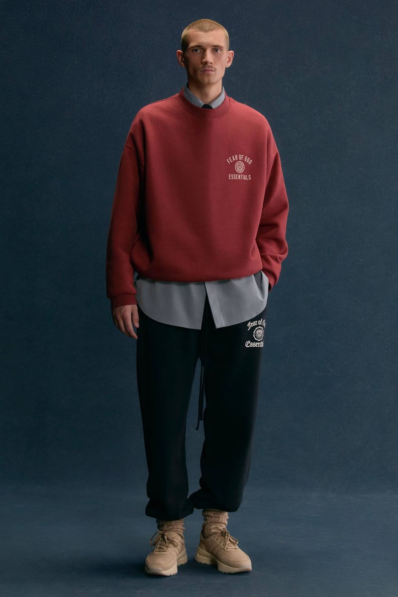 Fear of God Opens Up Its ESSENTIALS Holiday 2024 Lookbook release info collection capsule winter fall collegiate price
