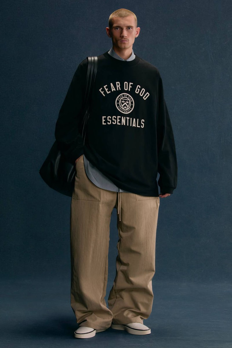 Fear of God Opens Up Its ESSENTIALS Holiday 2024 Lookbook release info collection capsule winter fall collegiate price
