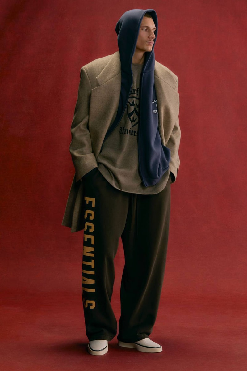 Fear of God Opens Up Its ESSENTIALS Holiday 2024 Lookbook release info collection capsule winter fall collegiate price