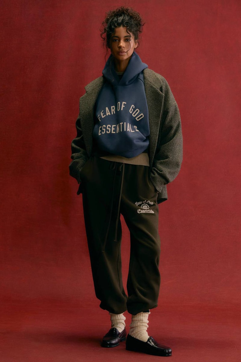 Fear of God Opens Up Its ESSENTIALS Holiday 2024 Lookbook release info collection capsule winter fall collegiate price