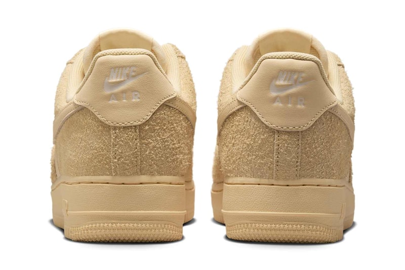 Nike Air Force 1 Low “Pale Vanilla” IB4001-200 Release Info Swoosh pebbled leather smooth leather hairy suede 