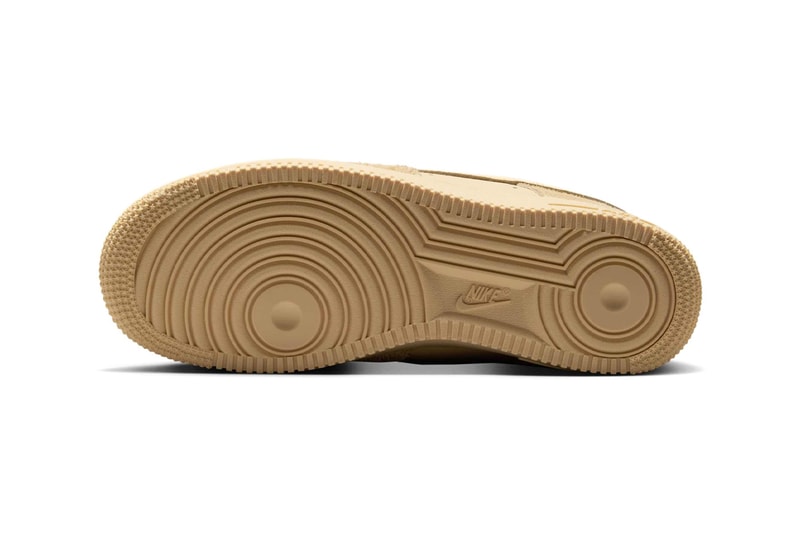 Nike Air Force 1 Low “Pale Vanilla” IB4001-200 Release Info Swoosh pebbled leather smooth leather hairy suede 