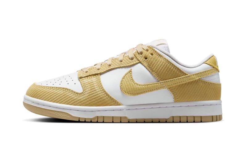 Nike Adds "Yellow Corduroy" To The Dunk Low