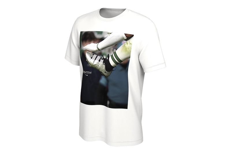 Saquon Barkley's Viral Reverse Hurdle Moment Lands on a Nike T-Shirt Release Info lebron james philadelphia eagles nfl football witness logo