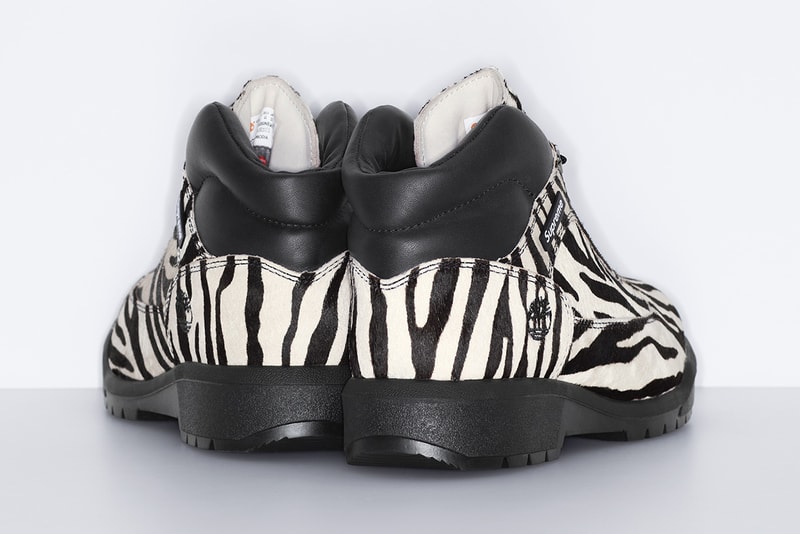 Supreme x Timberland Fall 2024 Collaboration field boot zebra tiger gore-tex all field boots 