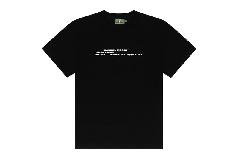 Gabriel Moses Links up With Denim Tears to Launch Collaborative Collection fatima new york city travis scott anok yai nyc exhibition four piece capsule