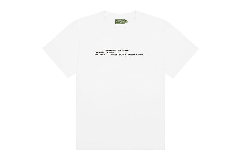 Gabriel Moses Links up With Denim Tears to Launch Collaborative Collection fatima new york city travis scott anok yai nyc exhibition four piece capsule