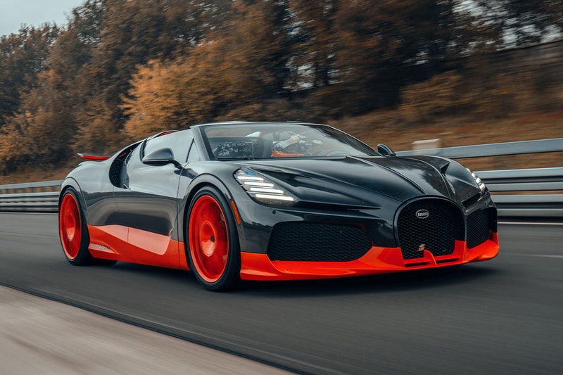 Bugatti W16 Mistral Open Top Speed Record Info