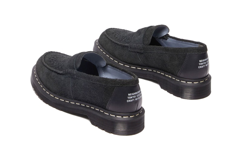 Dr. Martens x NEIGHBORHOOD Collection Penton Hairy Suede Loafer Smiths Smooth Leather Shoe Release Info 