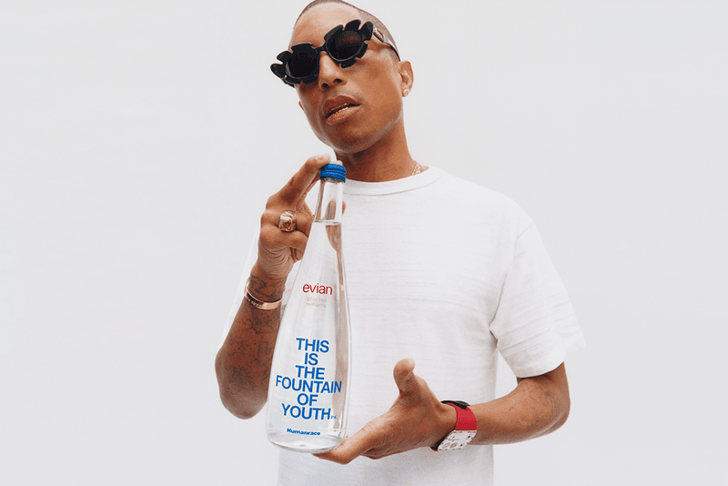 evian's 'Fountain of Youth' Bottles Designed in Collaboration with Pharrell Williams x Humanrace are Available Now