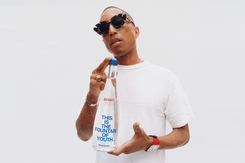 evian's 'Fountain of Youth' Bottles Designed in Collaboration with Pharrell Williams x Humanrace are Available Now