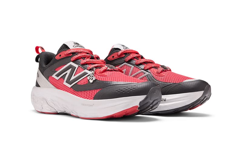 GANNI x New Balance Fresh Foam Trainer “Racing Red/Black”, “Futuristic Silver/Pink” UTRNGN UTRNGA Release Info