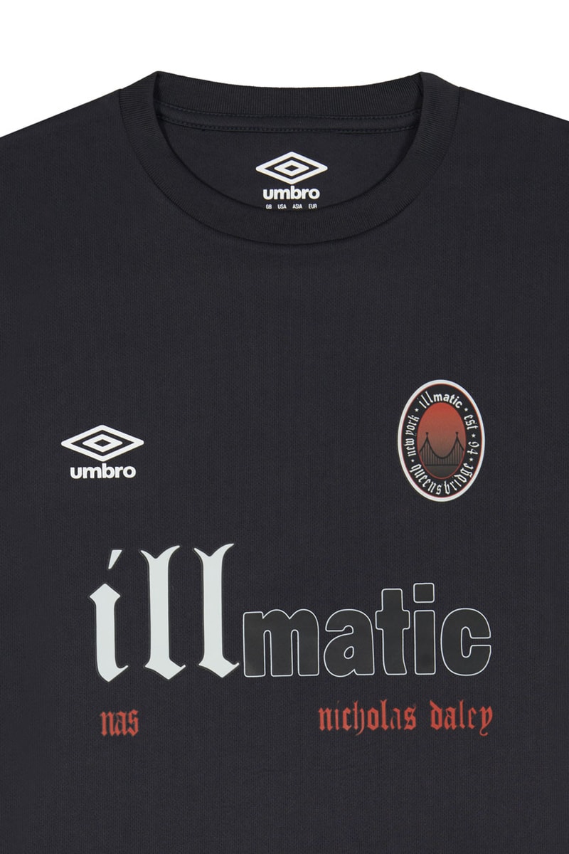 Nas Umbro Nicholas Daley Illmatic Fashion UK Streetwear Football Jersey Manchester Style Clothing Shopping Hip-Hop Royal Albert Hall 