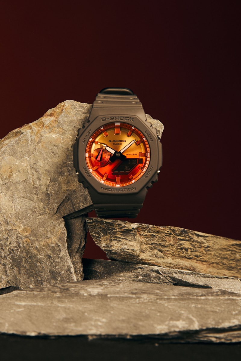 G-SHOCK GA-100 GA-2100 GA-100FL-8A GA-100FL-1A GA-2100FL-1A GA-2100FL-8A Shock-Resistant Watches
