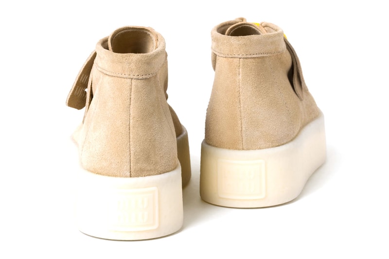 Miu Miu Suede Delavé Wedge Ankle Boot “Ecru” 5T263E_Z5O_F0379_F_045 Release Info