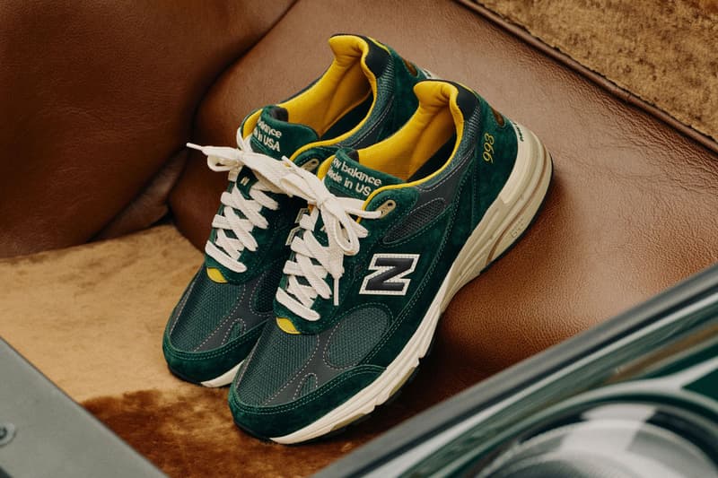 aime leon dore new balance 993 sneakers porsche turbo collaboration green yellow official release date info photos price store list buying guide