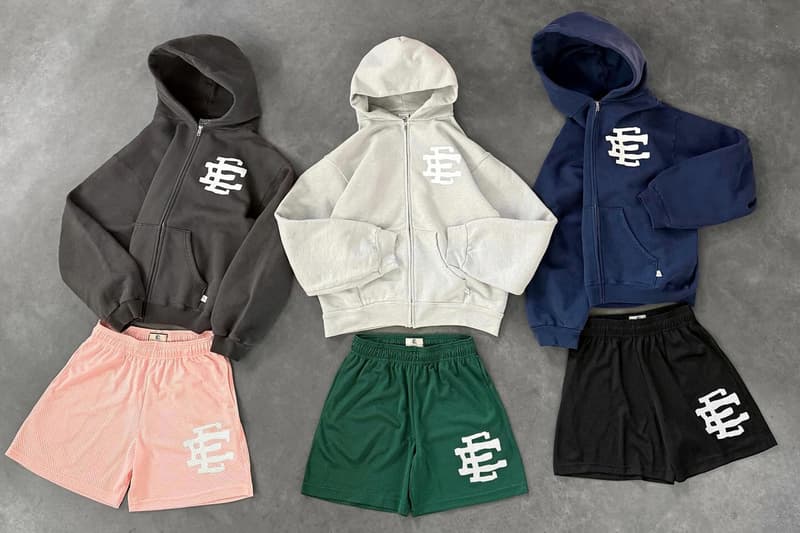 Akimbo Club Teams Up With Eric Emanuel for Debut Collaborative Capsule collab ee release info hoodie mesh shorts color price loungewear zip up