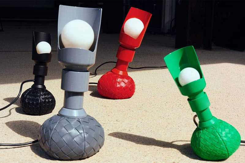 Bottega Veneta Brings the Intrecciato Weave to an Iconic Flos Lamp