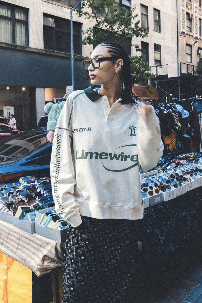 Dumbgood Is Nostalgic for the Past With Its LimeWire Apparel Drop Release Info shirts hoodies sweaters 2000s