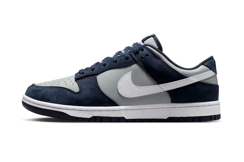 Nike добавляет замшевые накладки на кроссовки Dunk Low «Georgetown»