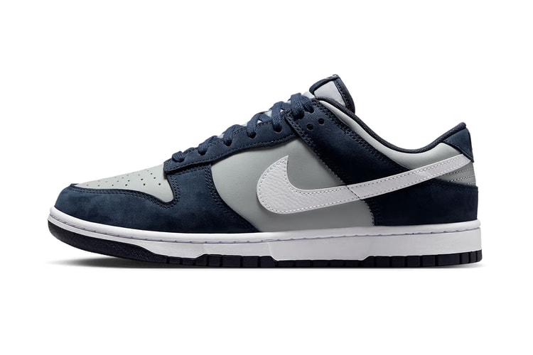 Nike Adds Suede Overlays on the Dunk Low "Georgetown"