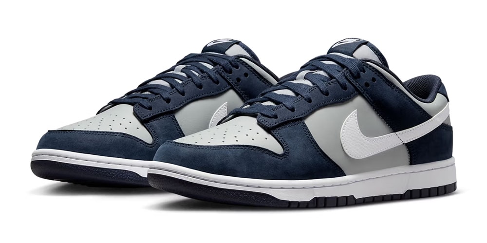 Nike Adds Suede Overlays on the Dunk Low "Georgetown"