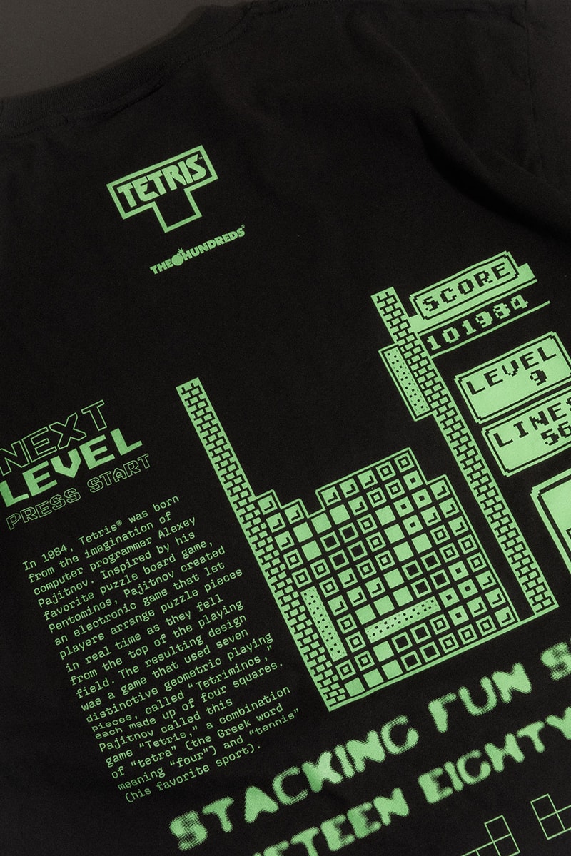 The Hundreds x 'Tetris' “Future Vintage" Capsule Collection Release Info