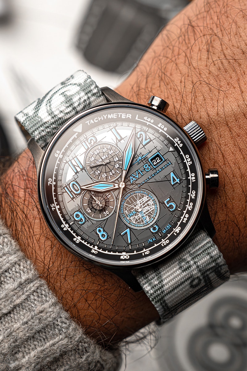 AVI-8 x Inkdial "Blueprint" Hawker Hurricane Chronograph Limited Edition