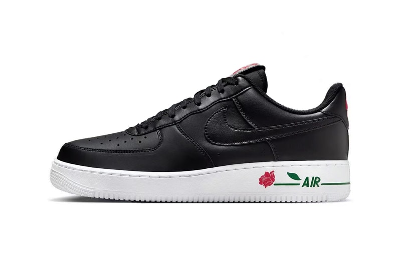 Nike Air Force 1 Low "Rose" Returns for Valentine's Day 2025 IB4473-010  Black/White-University Red-Pine Green