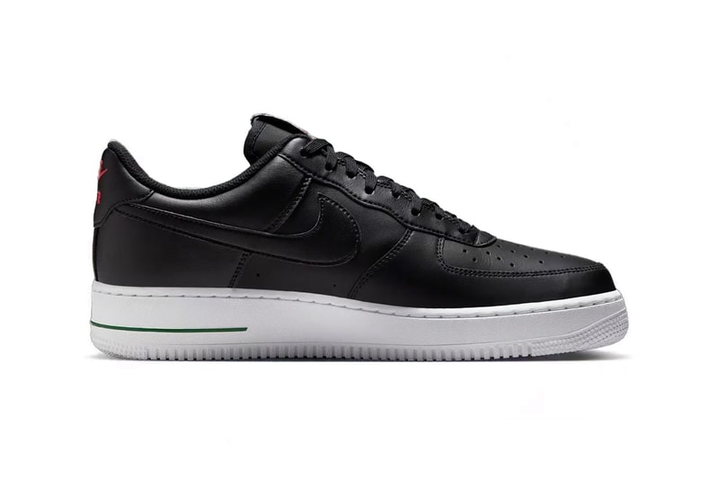 Nike Air Force 1 Low "Rose" Returns for Valentine's Day 2025 IB4473-010  Black/White-University Red-Pine Green