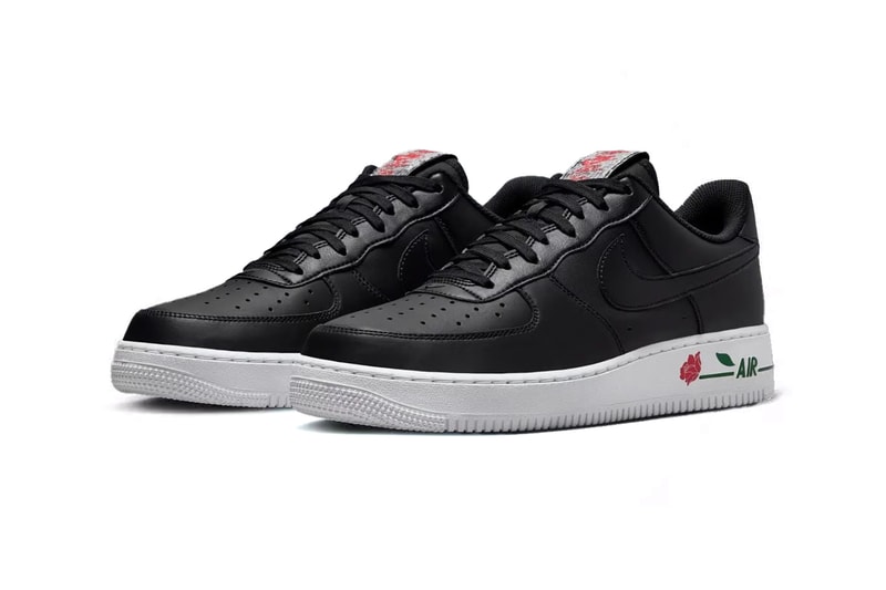 Nike Air Force 1 Low "Rose" Returns for Valentine's Day 2025 IB4473-010  Black/White-University Red-Pine Green