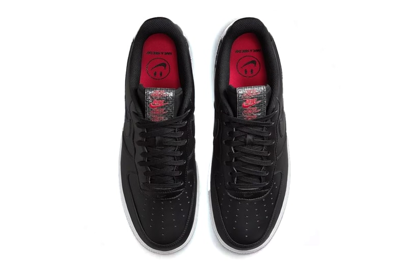 Nike Air Force 1 Low "Rose" Returns for Valentine's Day 2025 IB4473-010  Black/White-University Red-Pine Green