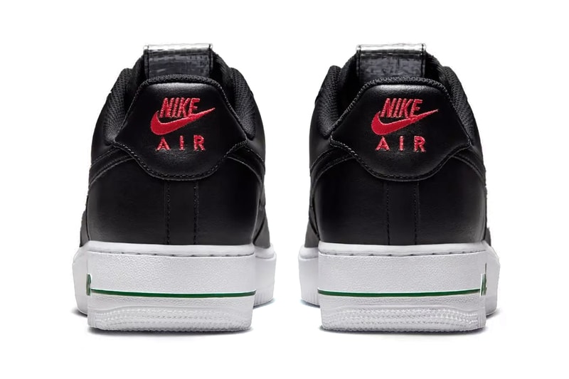 Nike Air Force 1 Low "Rose" Returns for Valentine's Day 2025 IB4473-010  Black/White-University Red-Pine Green