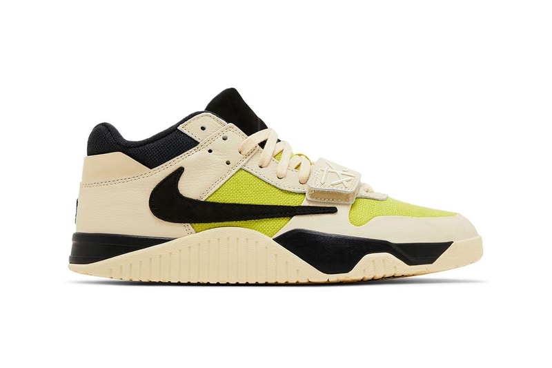 Official Images of Travis Scott's Jordan Jumpman Jack "Bright Cactus" release info holiday 2024 summer 2025 upper canvas leather price cactuscon jack coachella