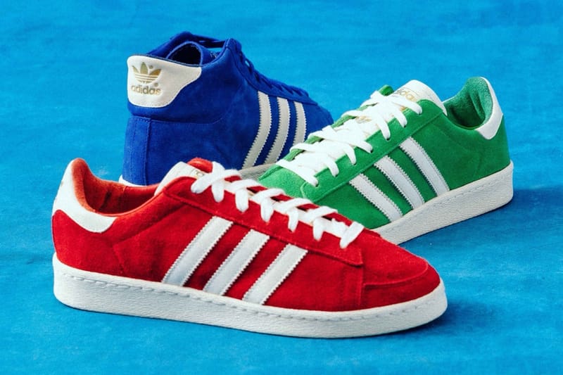 Яркие оттенки в наборе Adidas Jabbar Suede Pack.